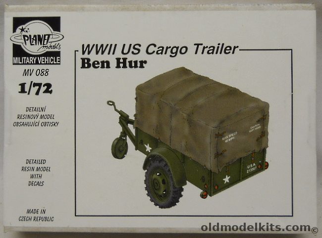 Planet Models 1/72 US Army Ben Hur Cargo Trailer, MV088 plastic model kit